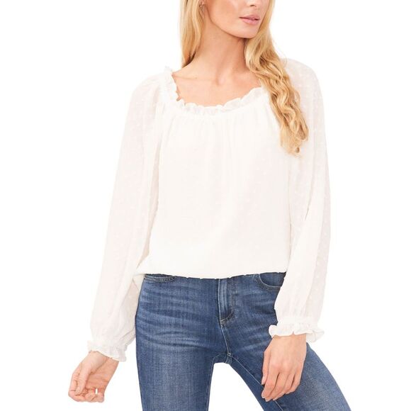 Cece Clip Dot Top - Picture 1 of 1